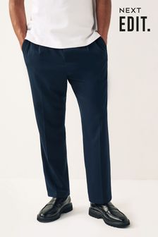 Navy Blue Relaxed Fit EDIT Jogger Trousers (943237) | $56
