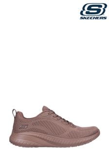 Skechers Brown Wide Fit Womens Bobs Squad Chaos Face Off Trainers (943368) | ￥10,920