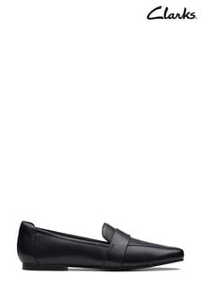 Clarks Black Leather Seren Flat Shoes (943722) | 123 €