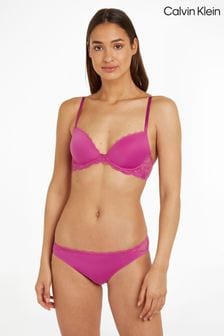 Fioletowy - Calvin Klein Seductive Comfort Lace Bikini Knickers (944365) | 87 zł