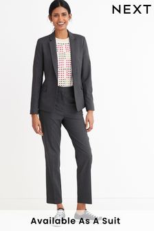 Charcoal Grey Single Breasted Tailored Jacket (944401) | $85