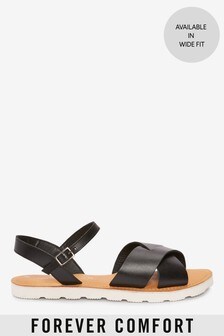 Sandales Forever Comfort® avec semelle sport en cuir