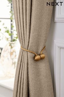 Gold Magnetic Curtain Tie Backs Set of 2