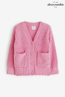Abercrombie & Fitch紫色排扣開襟毛衣 (945007) | NT$1,350