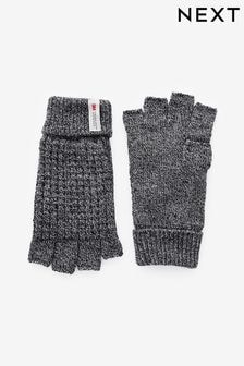 Grey Thinsulate Fingerless Knitted Gloves (945197) | $19