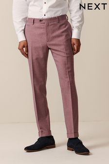 Pink Skinny Fit Check Suit Trousers (945324) | 1,591 UAH