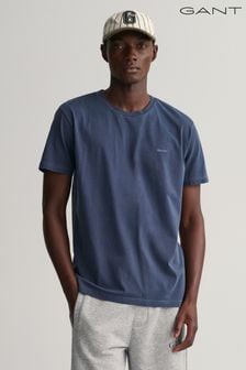 Blau - Gant Sonnenverblichenes T-Shirt mit Logo (945548) | 69 €