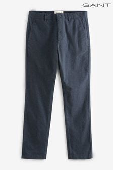 GANT Blue Slim Leg Brushed Twill Trousers (945661) | €84