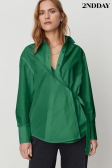 Klasická zelená košeľa s odnímateľným opaskom 2nd Day (945895) | €96