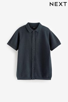 Textured Knitted Polo Shirt (3-16yrs)