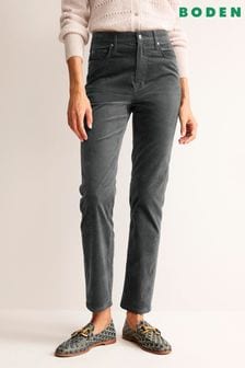 Boden Grey Velveteen Slim-Straight Jeans (946625) | €102