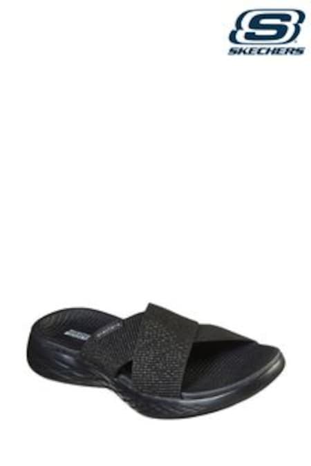 Skechers Black On-The-Go 600 Glistening Womens Sandals (947132) | 56 €