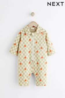 綠色棋盤格 - 嬰兒實用風格連身褲 (0個月至2歲) (947163) | NT$800 - NT$890