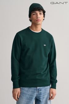 Zielony w szkocką kratę - Bluza Gant Shield o regularnym kroju z logo (947825) | 600 zł