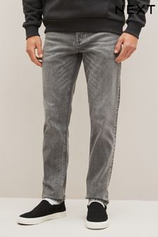 Washed Grey Slim Vintage Stretch Regular Fit Jeans (947862) | 141 SAR