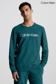 Zielono-stalowa bluza Calvin Klein Steel z kolekcji odzież domowa (948437) | 205 zł