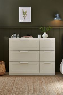 Natural Flynn 6 Drawer Chest of Drawers (949476) | €365