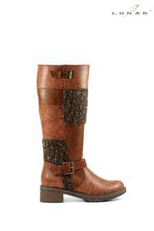 Lunar Wargate Brown Long Boots