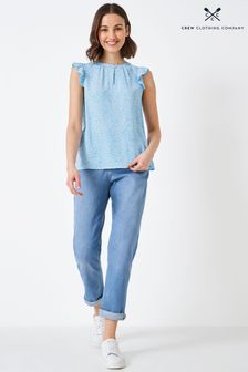 Crew Clothing Company Blue Cotton Classic Blouse (950560) | €24