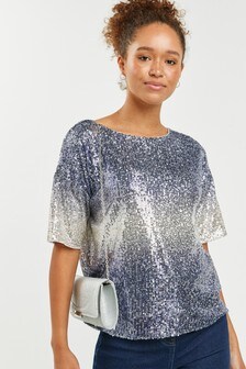 Haut dégradé à sequins