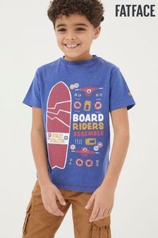 FatFace Purple Board Assembles Jersey T-Shirt (951770) | SGD 24
