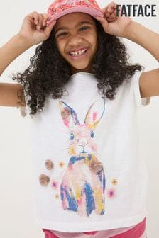 FatFace Watercolour Bunny T-Shirt