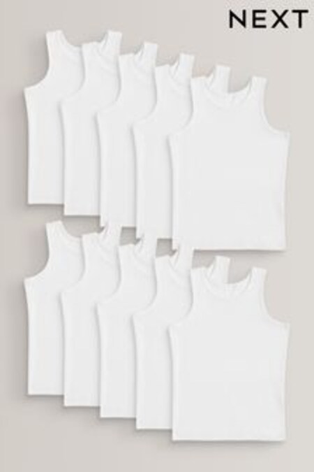 أبيض - حزمة من 10 صداري (1.5-16 سنة) (952007) | 93 ر.ق - 126 ر.ق