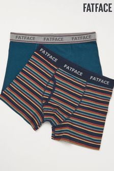 FatFace Red Salcombe Stripe Boxers 2 Pack (952018) | $38