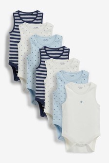 מארז 7 בגדי גוף גופייה (0 חודשים עד גיל 3)