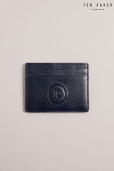 Ted Baker Blue Perrth House Check Leather Embossed Cardholder (952061) | 95 zł