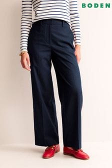 Boden Blue Westbourne Wool Trousers (952474) | LEI 835