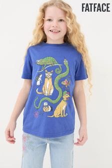 FatFace Blue Pet Graphic T-Shirt (952488) | OMR6
