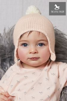 The Little Tailor Pink Trapper Baby Knitted Hat (953372) | TRY 434