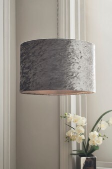 Grey Velvet Easy Fit Lamp Shade (953400) | ₪ 72