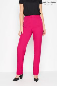 Розовый - Креповые брюки зауженного кроя Long Tall Sally (954113) | €54