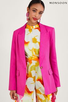 Розовая куртка с добавлением льна Monsoon Stella (954129) | €65