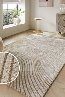 Champagne Gold Valencia Waves Rug (954411) | €66 - €424