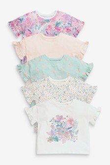 מארז 5 חולצות טי מכותנה  (3 חודשים עד גיל 7)