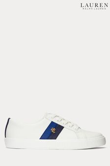 Lauren Ralph Lauren Janson II Leather White Sneakers