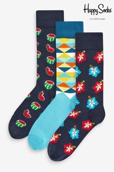 HS By Happy Socks Blue Melon 3 Pack Socks (955246) | 18 €