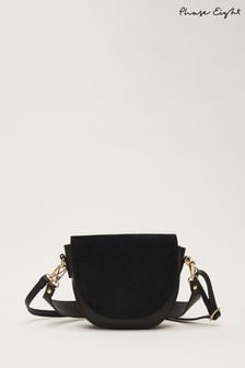 Phase Eight Black Suede Cross-Body Bag (955327) | $218