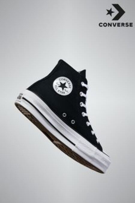 أسود - حذاء رياضي بقبة مرتفعة مرتفع من الأمام Chuck Taylor من Converse (955402) | 39 ر.ع