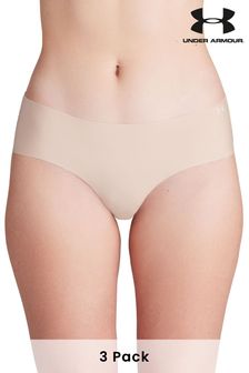 Under Armour No Show Pure Stretch Hipster Knickers 3 Pack