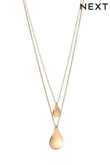 Gold Tone Petal Two Layer Necklace (955933) | 13 €