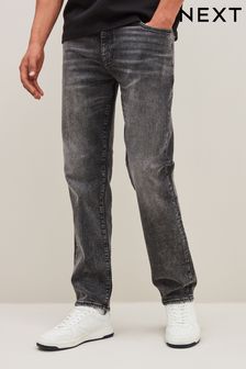Grey Straight Fit Vintage Stretch Authentic Jeans (956137) | 148 QAR