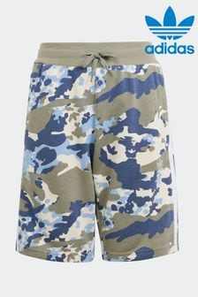 adidas Originals Grey/Blue Camo Shorts (956154) | 114 QAR
