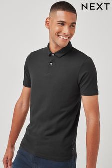 Black Slim Short Sleeve Polo Shirt (956159) | €7