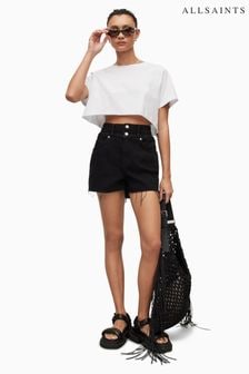 AllSaints Black Denim Hailey Shorts (956348) | €118