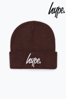 深棕色 - Hype 男孩脚本针织帽 (956871) | NT$840
