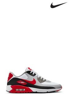 Nike Red/White Air Max 90 Trainers (956917) | kr1,623